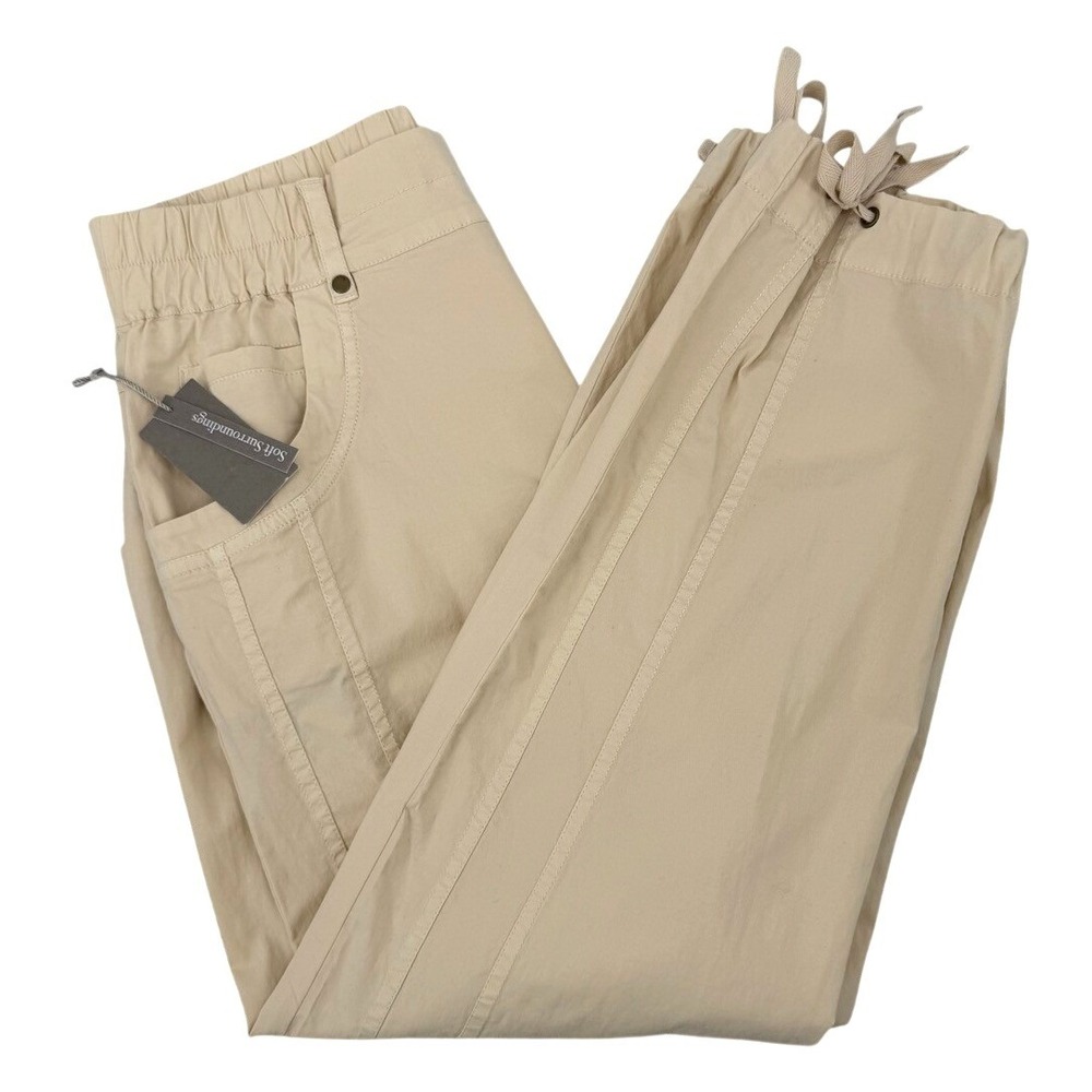NEW Soft Surroundings Sz Small Everything Under The Sun Straight Leg Crop Pants
